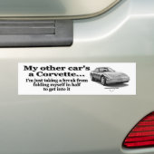 Andere auto's zijn een Corvette Bumpersticker (Op auto)