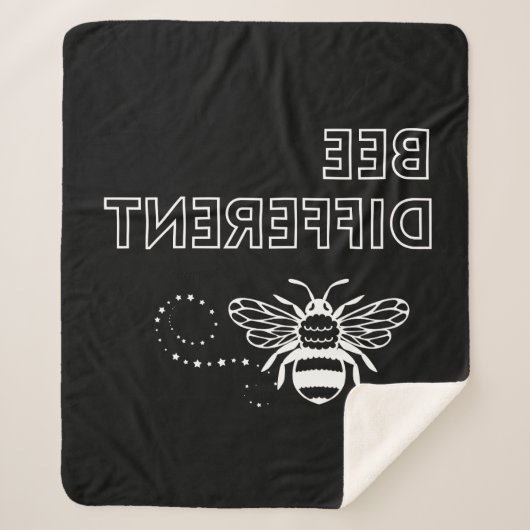 Andere bijen sherpa deken (Voorkant)