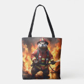 andere brandweerman, tote bag (Achterkant)