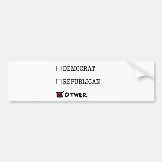 Andere Bumpersticker (Voorkant)