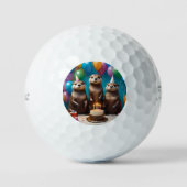 andere drieling verjaardagsfeestje, golfballen (Voorkant)