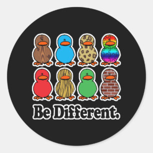 Andere Eenden Ronde Sticker