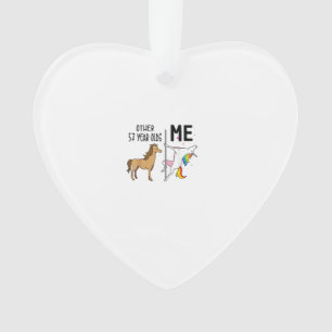 Andere Eenhoorn 57 Jaar Oud Verjaardag En Mij Cade Ornament