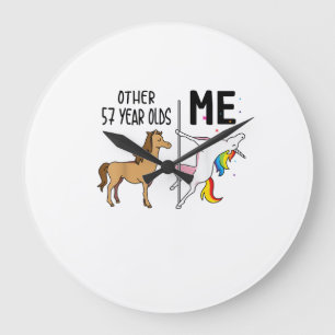 Andere Eenhoorn 57 Jaar Oud Verjaardag En Mij Gesc Grote Klok