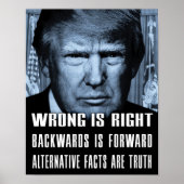 Andere feiten zijn waarheid - antiPresident trump Poster (Voorkant)