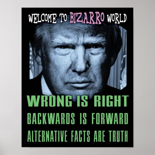 Andere feiten zijn waarheid - antiPresident trump Poster (Voorkant)