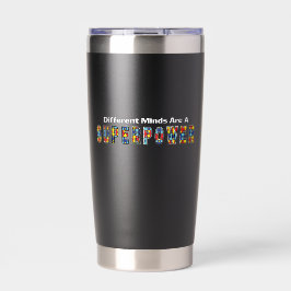 Andere Geesten Zijn een Superkracht Autisme Accept Geïsoleerde Drinkbeker