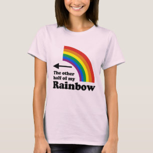 ANDERE HELFT VAN MIJN REGENBOOG NAAR LINKS WIJSEND T-SHIRT