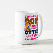 Andere hond Sommige meisjes houden van honden en k Koffiemok (Voorkant rechts)