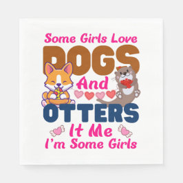 Andere hond Sommige meisjes houden van honden en k Servet