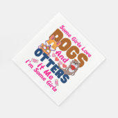 Andere hond Sommige meisjes houden van honden en k Servet (Hoek)