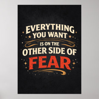 Andere Kant Van Angst - Succes Motivatie Poster