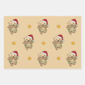 Andere Kerst Winter Dieren Vakantie Otters Inpakpapier Vel (Voorkant)