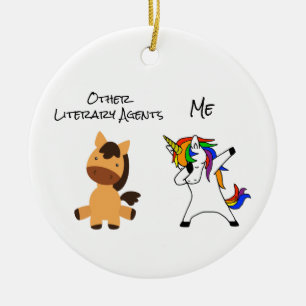 Andere literaire stoffen Unicorn Horse Keramisch Ornament