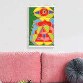 Andere maar coole abstracte kunst canvas afdruk (Insitu (Woonkamer))