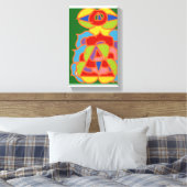 Andere maar coole abstracte kunst canvas afdruk (Insitu (Slaapkamer))