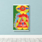 Andere maar coole abstracte kunst canvas afdruk (Insitu (Houten vloer))