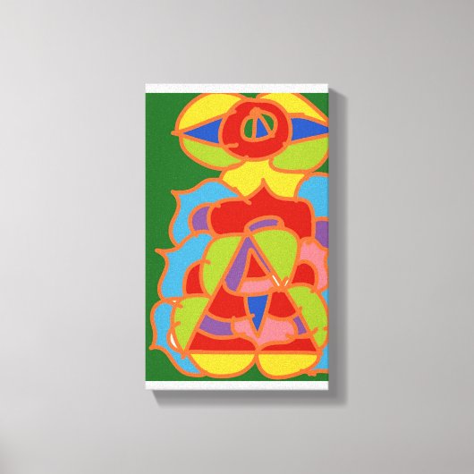Andere maar coole abstracte kunst canvas afdruk (Voorkant)