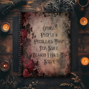 Andere Mensen Hun Problemen Donkere Gothic Notitieboek