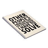 Andere Mensen Hun Problemen Notitieboek (Rechterzijde)