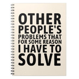 Andere Mensen Hun Problemen Notitieboek