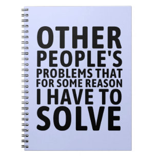 Andere Mensen Hun Problemen Notitieboek