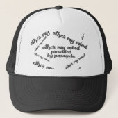 Andere mijn geest trucker pet (Voorkant)