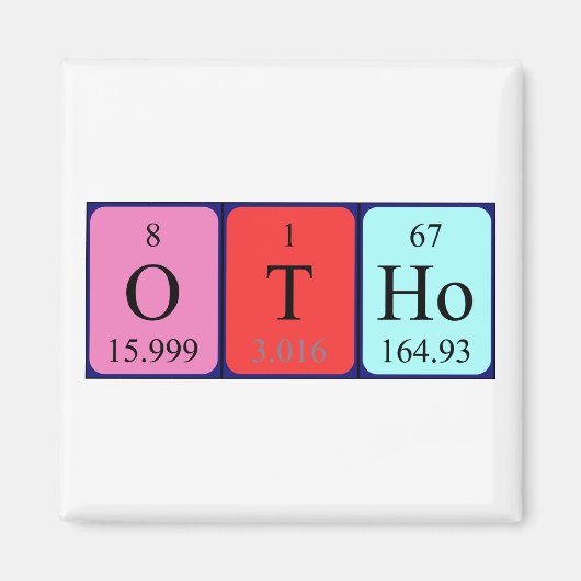 Andere periodieke lijstnaam magnet (Voorkant)