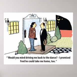 Andere prioriteiten, grappige situatie op een date poster