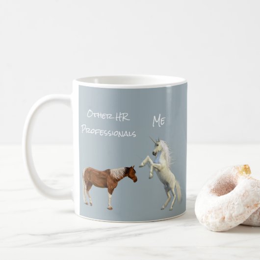 Andere Professionals van HR Ik Unicorn Personeel Koffiemok (Met donut)