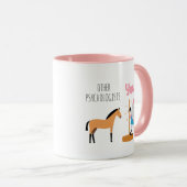 Andere psychologen versus jij roze psychologie mok (Voorkant rechts)