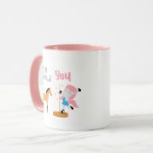 Andere psychologen versus jij roze psychologie mok (Voorkant links)