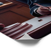 Andere rechter met gavel poster (Hoek)
