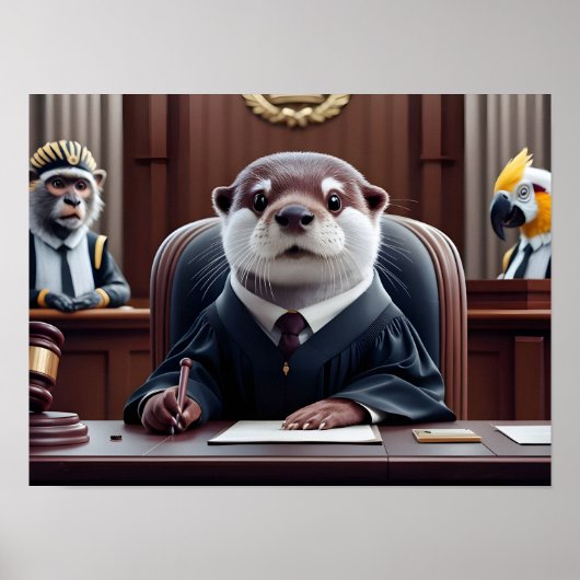 Andere rechter met gavel poster (Voorkant)