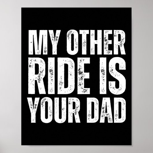 Andere rit is je vader poster (Voorkant)