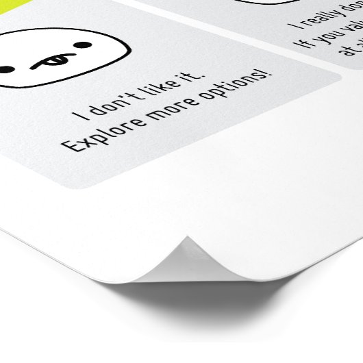 Andere schaal voor Poster ontwerpfeedback (Hoek)