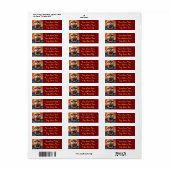 Andere symboliek Bloemen Gepersonaliseerd adres Etiket (Full Sheet)