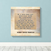 Andere trommelaar ---- Canvasprint Canvas Afdruk (Insitu (Houten vloer))