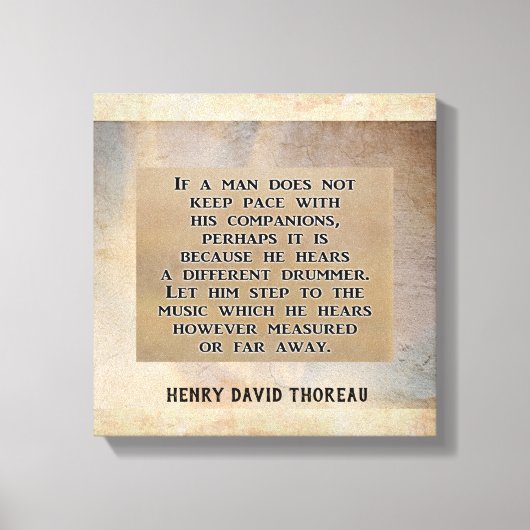 Andere trommelaar ---- Canvasprint Canvas Afdruk (Voorkant)