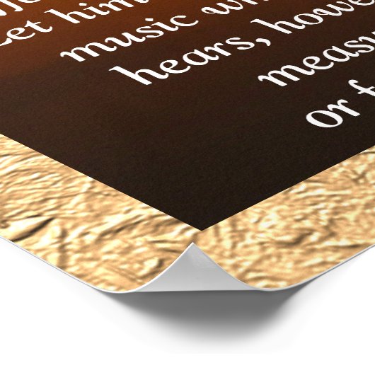 Andere trommelaar - Thoreau citaat poster (Hoek)