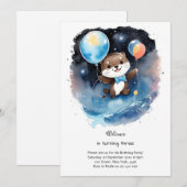 Andere uitnodiging voor verjaardag (Voorkant / Achterkant)