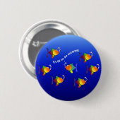 Andere visknop ronde button 5,7 cm (Voorkant /achterkant)
