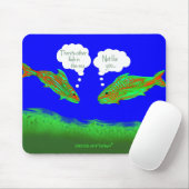 Andere vissen in het zee mousepad muismat (Met muis)