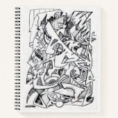 Andere vlakken van hier, inkttekening notitieboek (Voorkant)