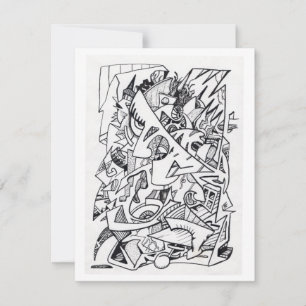 Andere vlakken van hier, Kaart voor inkttekening