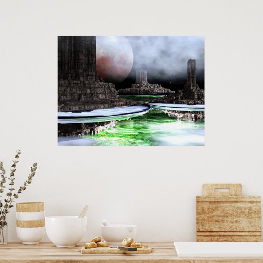 Andere wereld poster (Keuken)