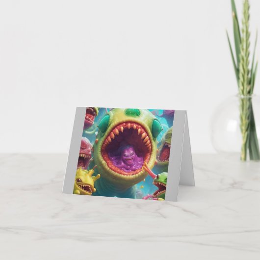 Andere wereldse wensen: Bizarre buitenaardse verja Kaart (Voorkant)