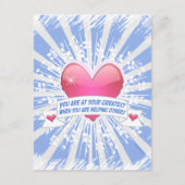 Anderen helpen briefkaart (Voorkant)