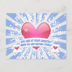 Anderen helpen briefkaart