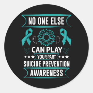 Anderen kunnen uw rol spelen bij zelfmoordpreventi ronde sticker